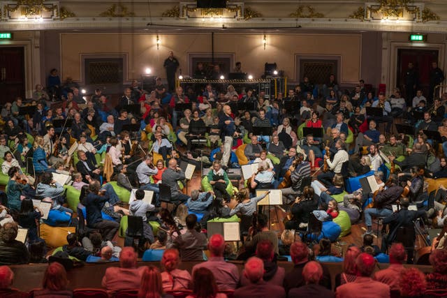 The Budapest Festival Orchestra perform at the festival in 2023 (Jane Barlow/PA)