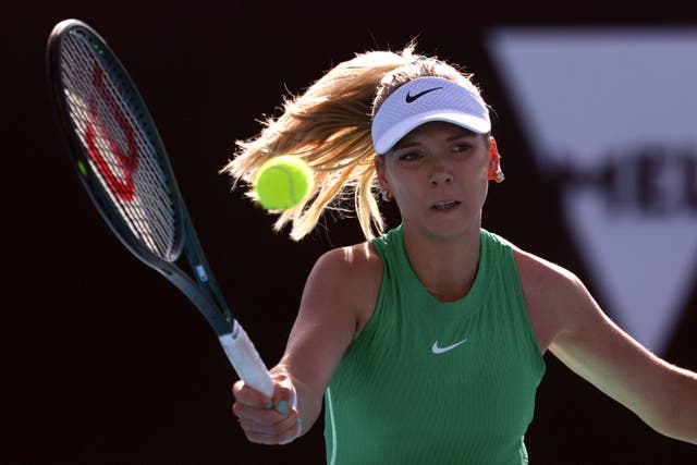 Katie Boulter was knocked out in the second round in Melbourne (Asanka Brendon Ratnayake/AP)
