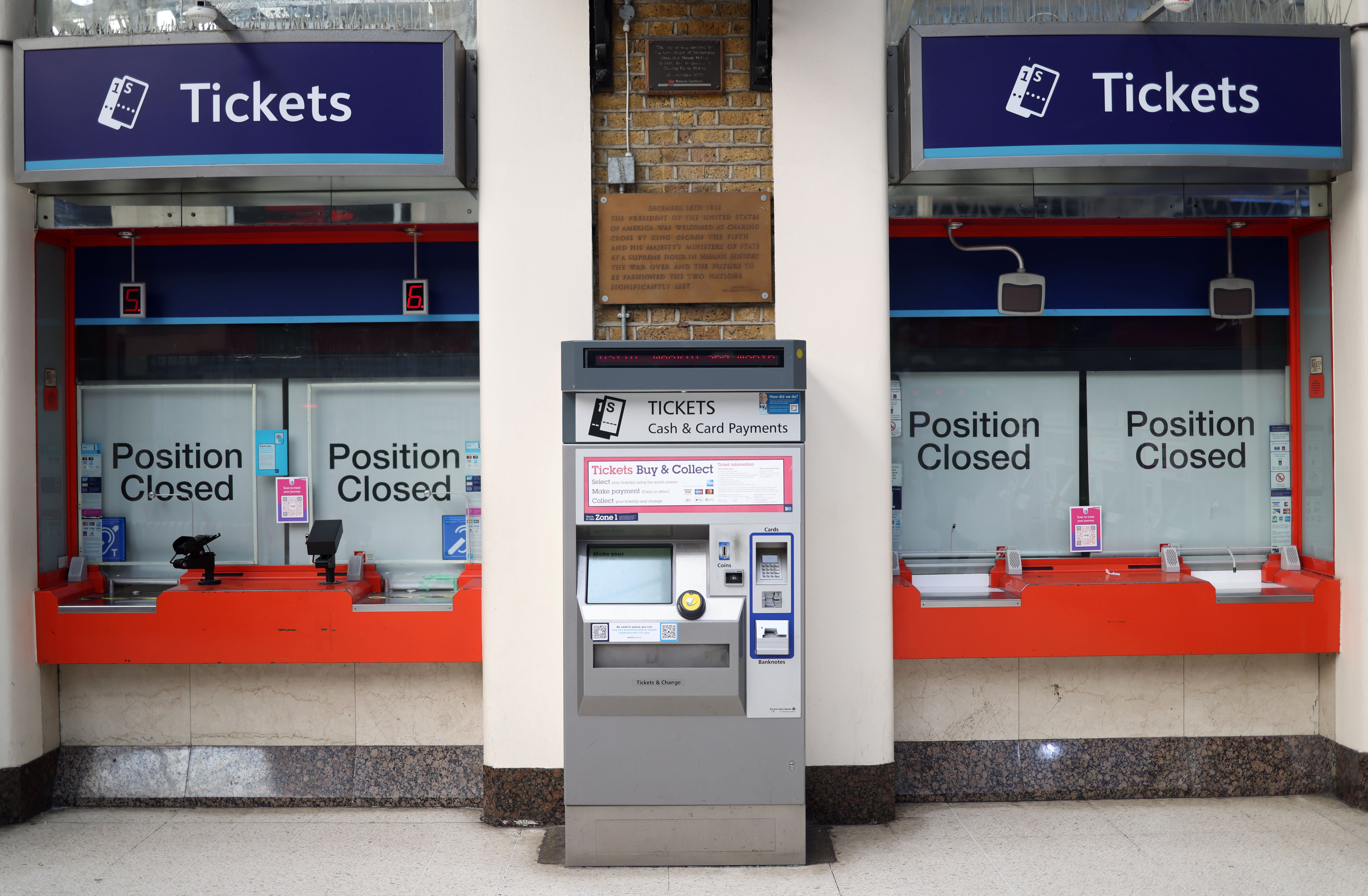 London’s Charing Cross and Waterloo East stations will be closed