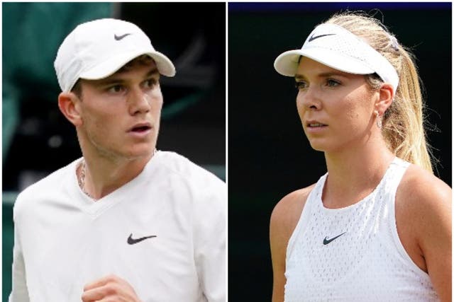 Jack Draper and Katie Boulter are both hoping to be seeded for Wimbledon (John Walton/Zac Goodwin/PA)