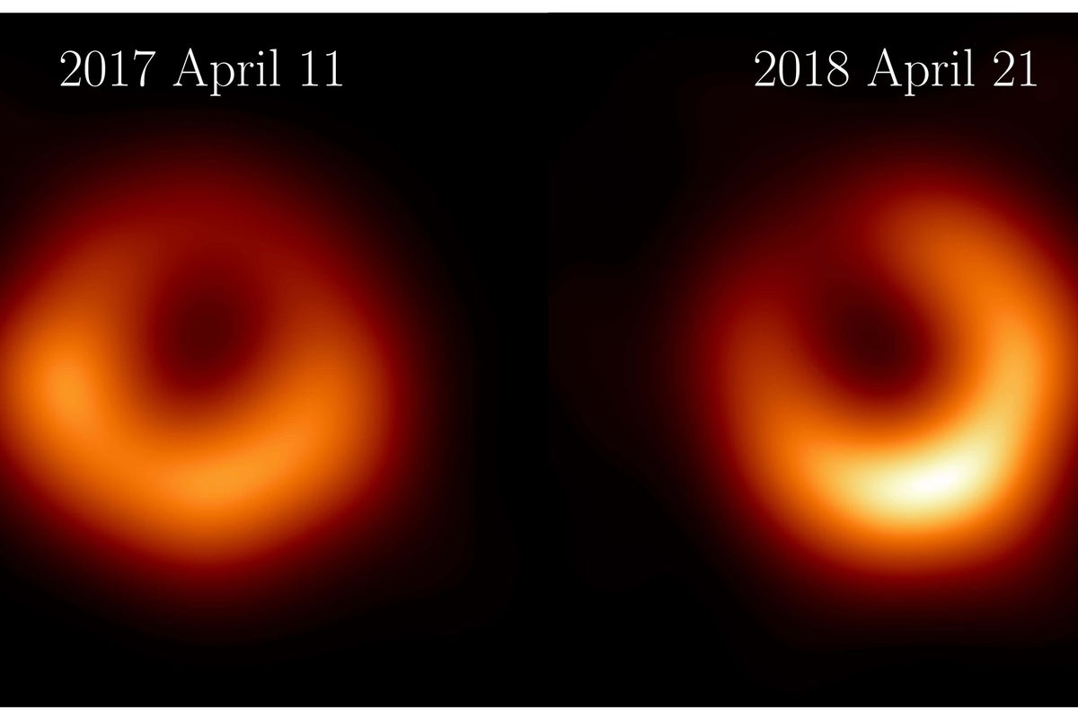 First ever black hole to be pictured shown in new image