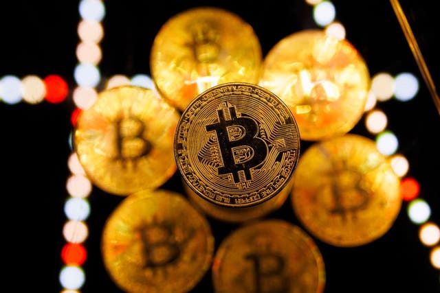 <p>A visual representation of the digital cryptocurrency bitcoin is seen on 9 January, 2024 in London, England</p>
