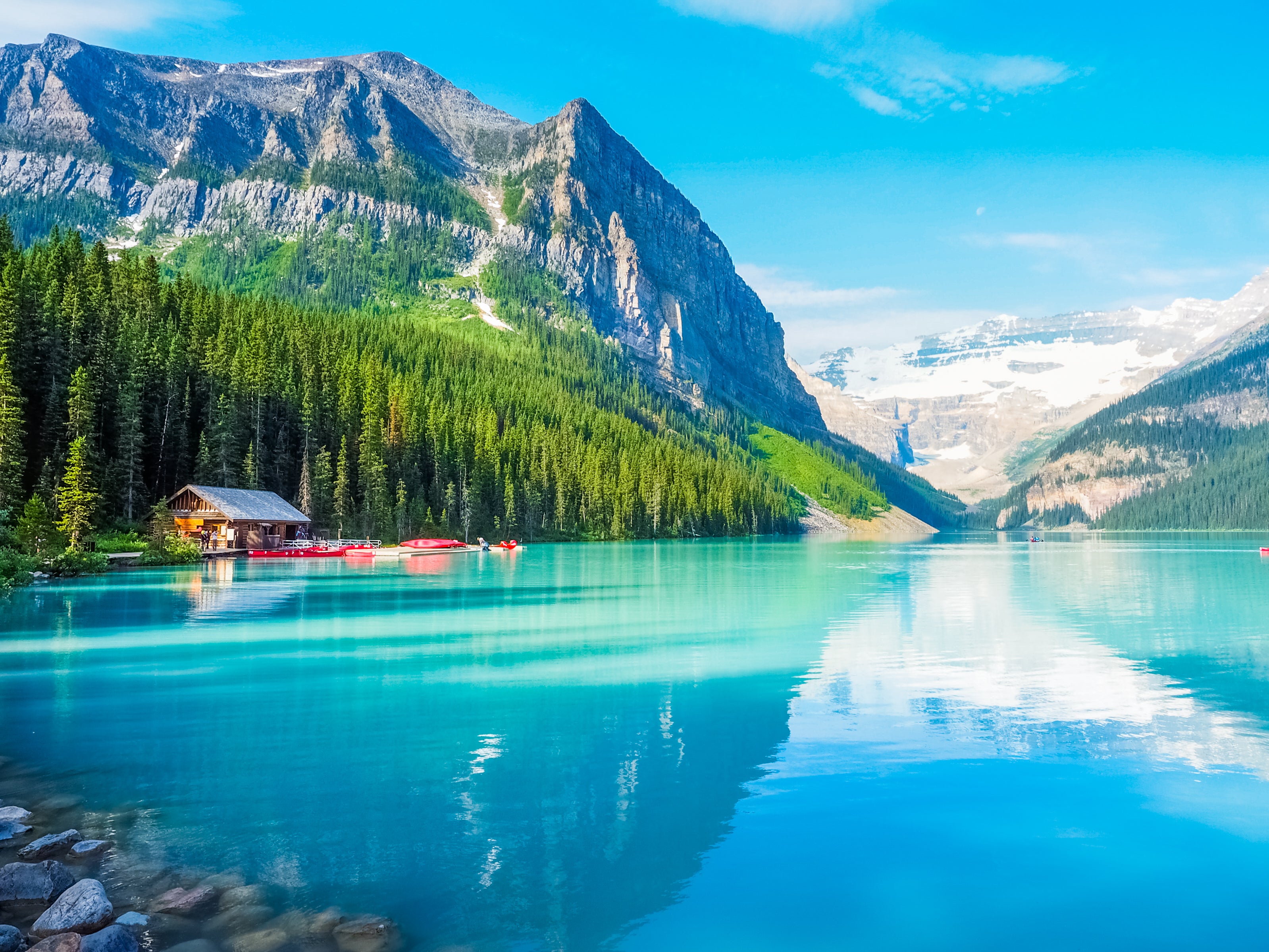 Canada’s Banff National Park is among the destinations visited on the long cruise itinerary