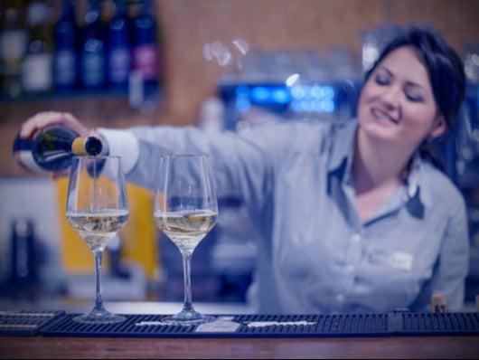 <p>Drinkers tend to have the same number of glasses regardless of the serving size </p>