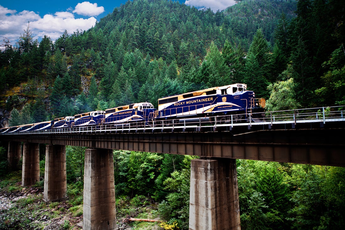 The Rocky Mountaineer will take you from Vancouver to Banff