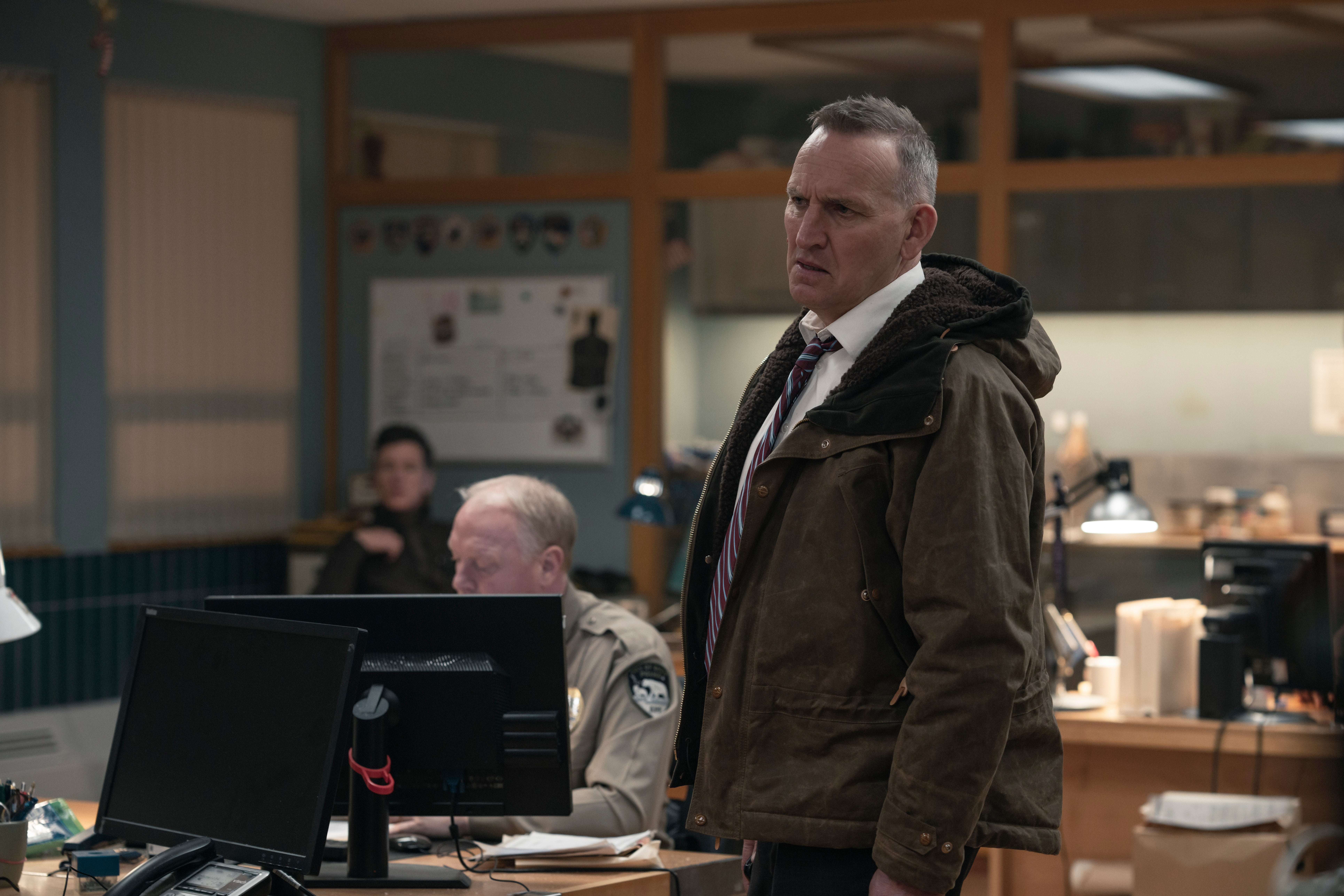 Eccleston in his latest role as an inscrutable police captain in ‘True Detective: Night Country’