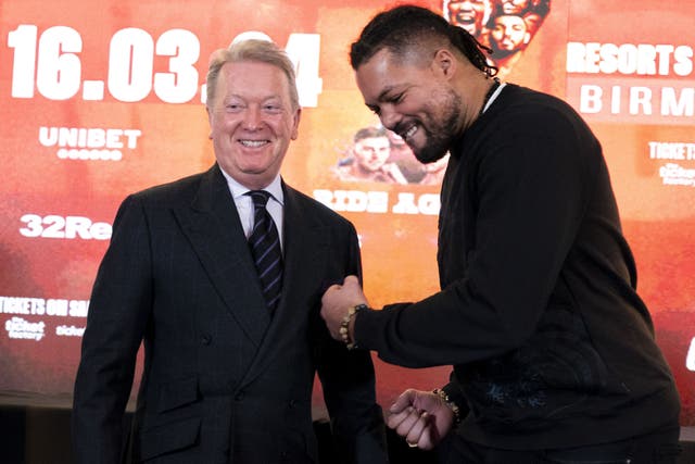 Joe Joyce, right, has lost his last two fights (Jordan Pettitt/PA)