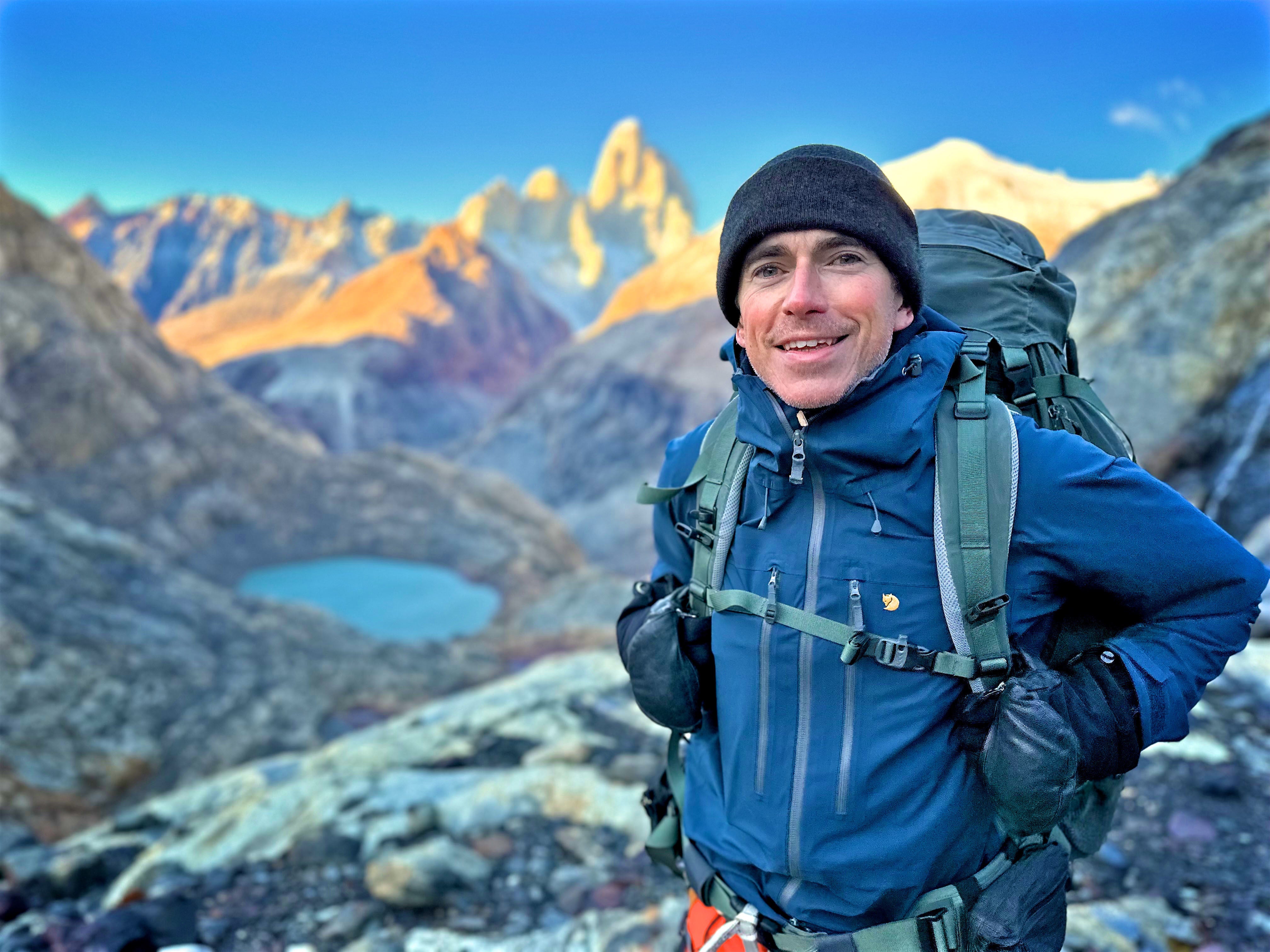 Reeve in Patagonia for his latest BBC travel series, which airs on Sunday 21 January