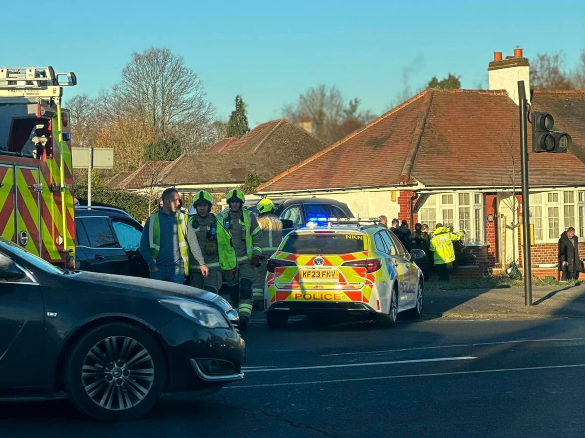 Children injured in crash after ‘blade runners’ cut down traffic lights ...