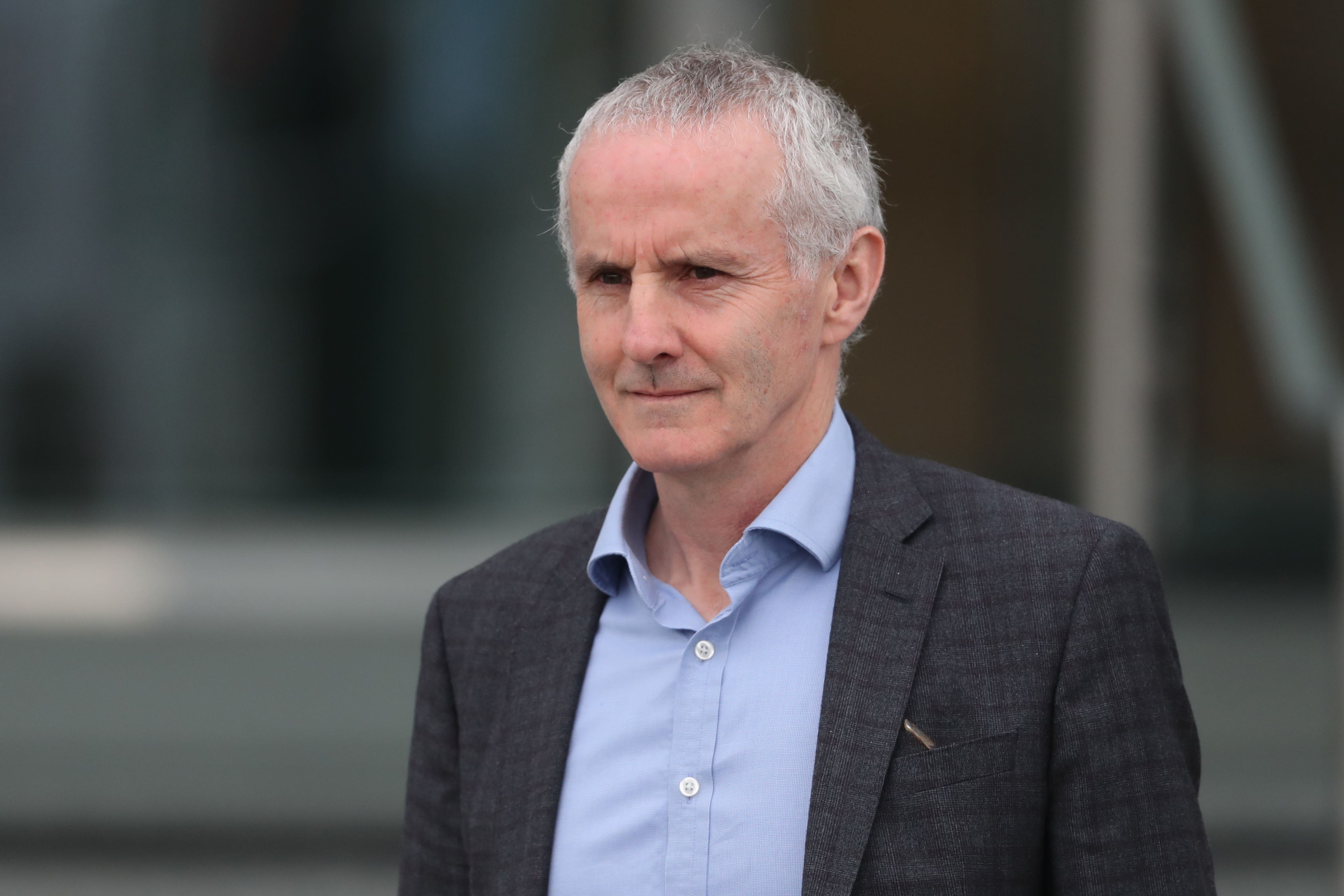 Green Party TD Ciaran Cuffe leaving the convention centre. (Niall Carson/PA)