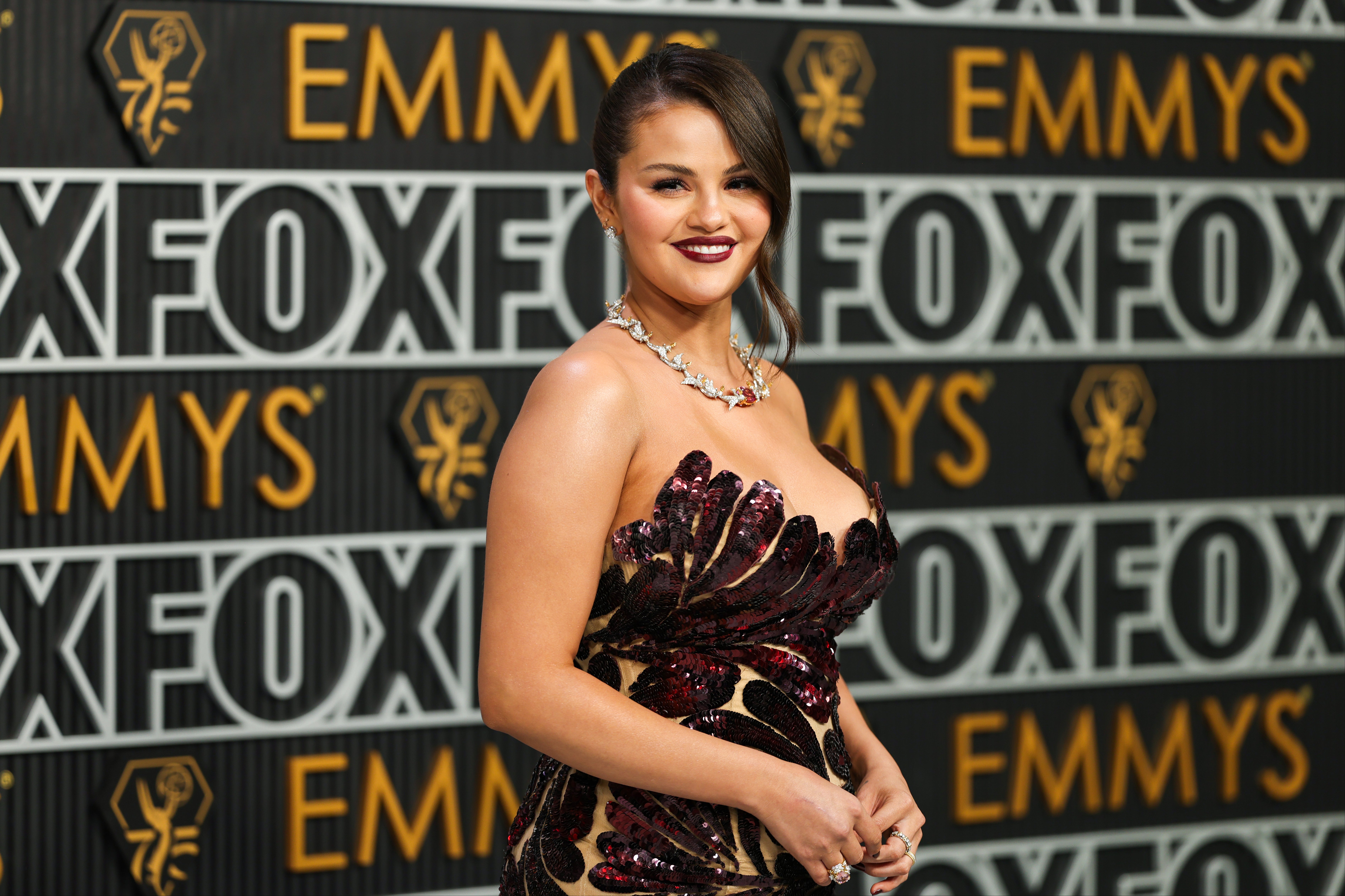 ‘Wizards of Waverly Place’ star Selena Gomez attends the Emmys in Los Angeles on 15 January 2024