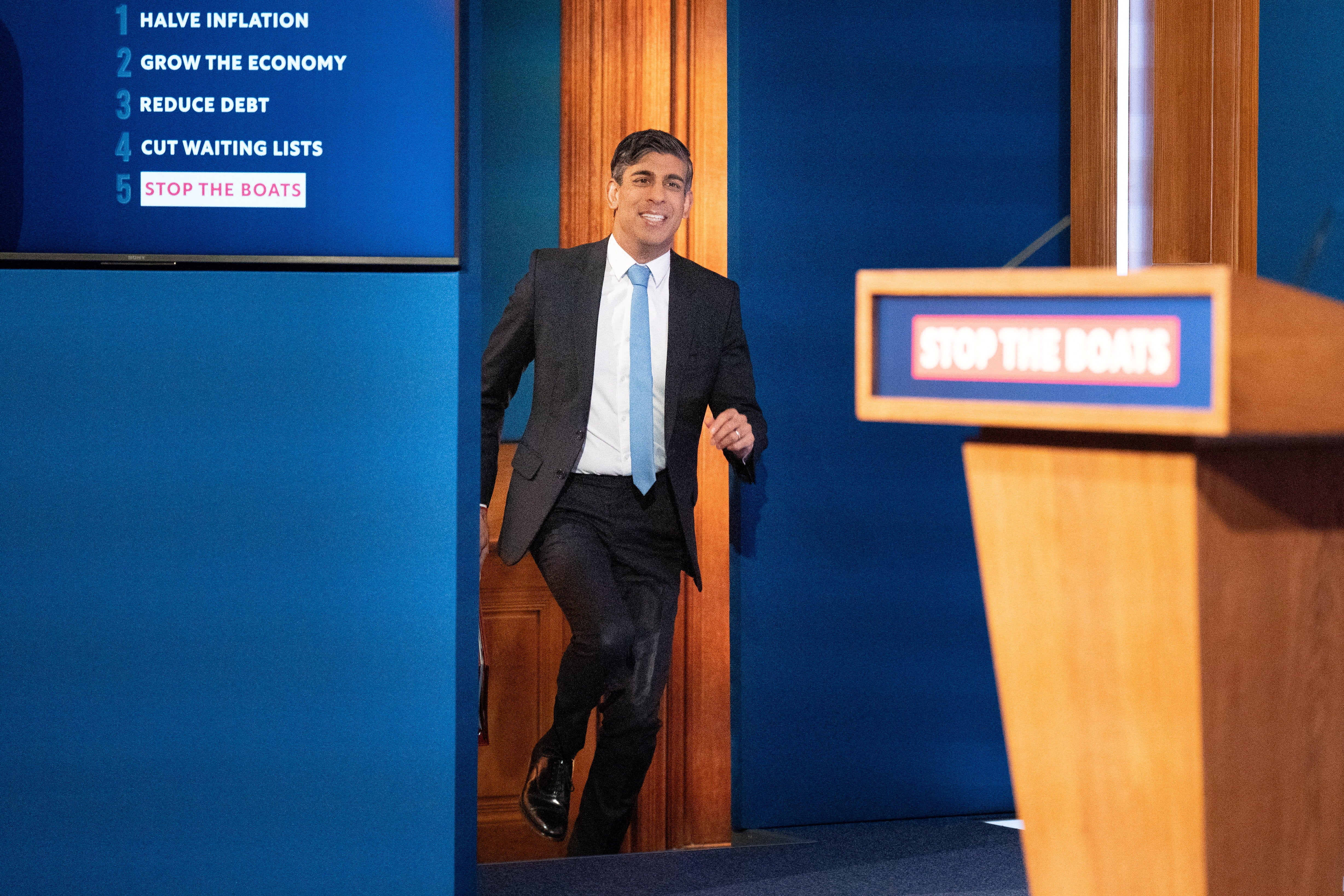 Opinion polls were not kind to Rishi Sunak this week