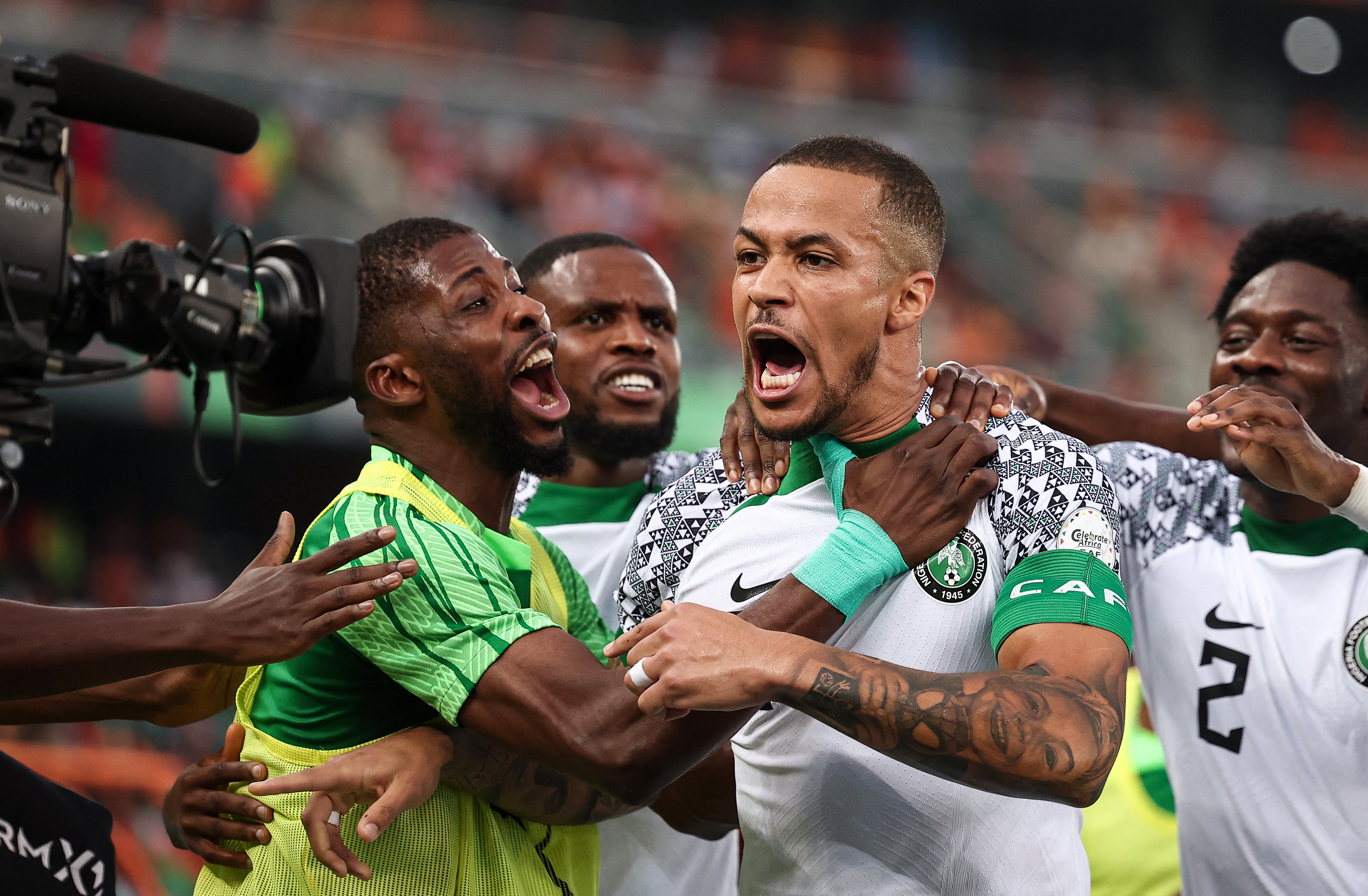 <p>Nigeria earned a much-needed win to move up to second place in Afcon Group A</p>