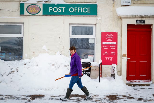 <p>Snow in Scotland earlier this year </p>