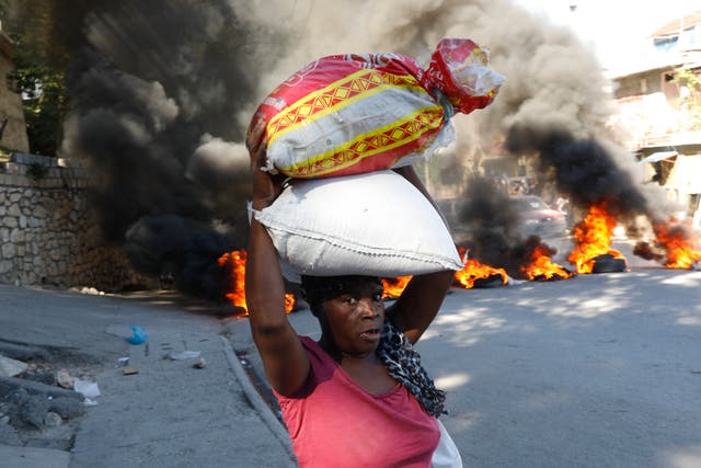 APTOPIX Haiti Protest