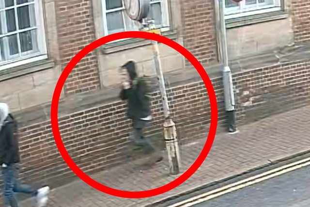 <p>Police are searching for this suspect after a schoolgirl was sexually assaulted in Dudley</p>