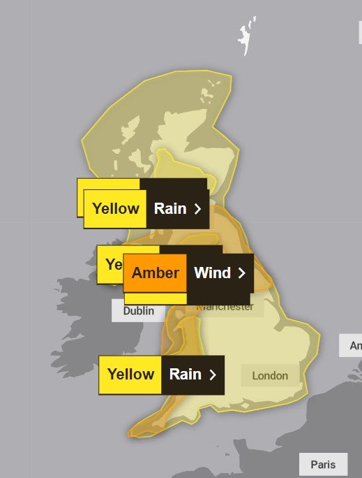 Weather warnings for 21/01