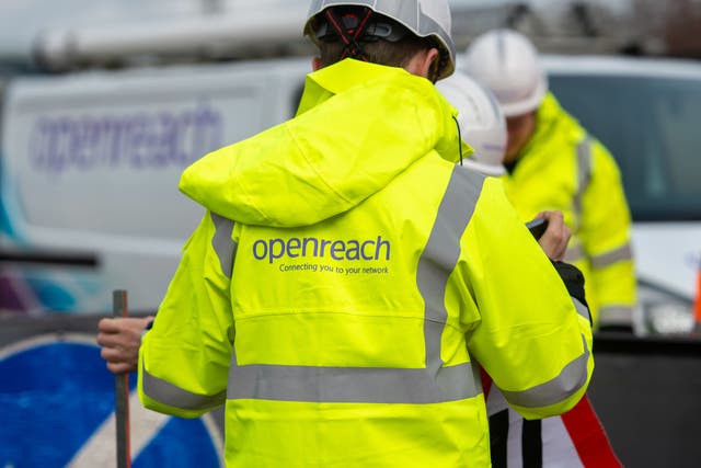 Openreach is stopping the sale of copper-based analogue services in exchange areas where a majority of premises have access to its full fibre network (Joe Giddens/PA)