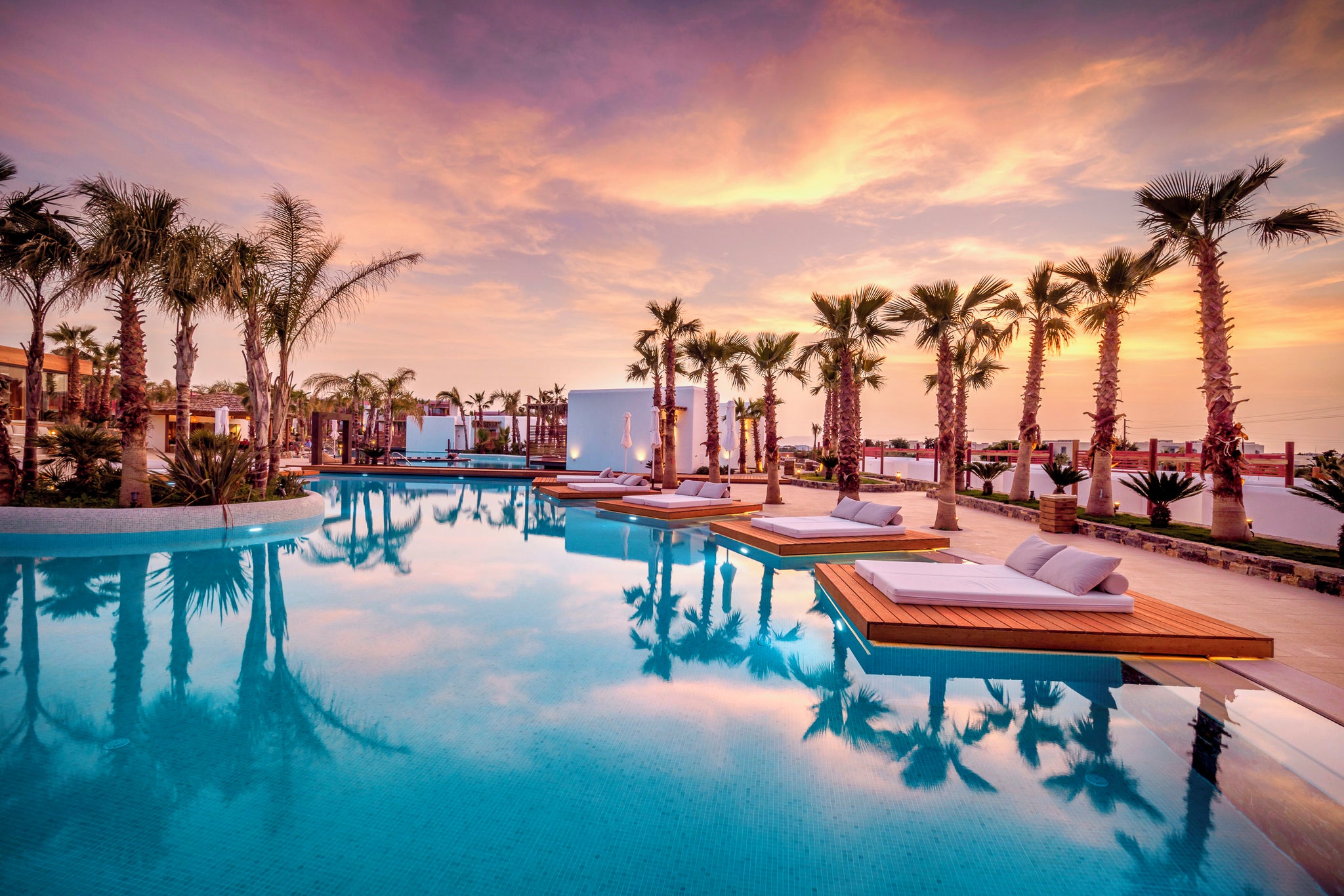 With lagoon pools nestled amid palms, Stella Island Luxury Resort & Spa makes the perfect retreat