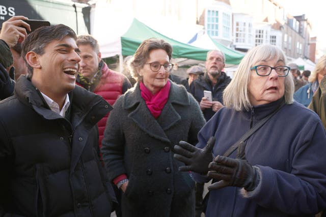 <p>Rishi Sunak challenged over NHS waiting lists in Winchester </p>
