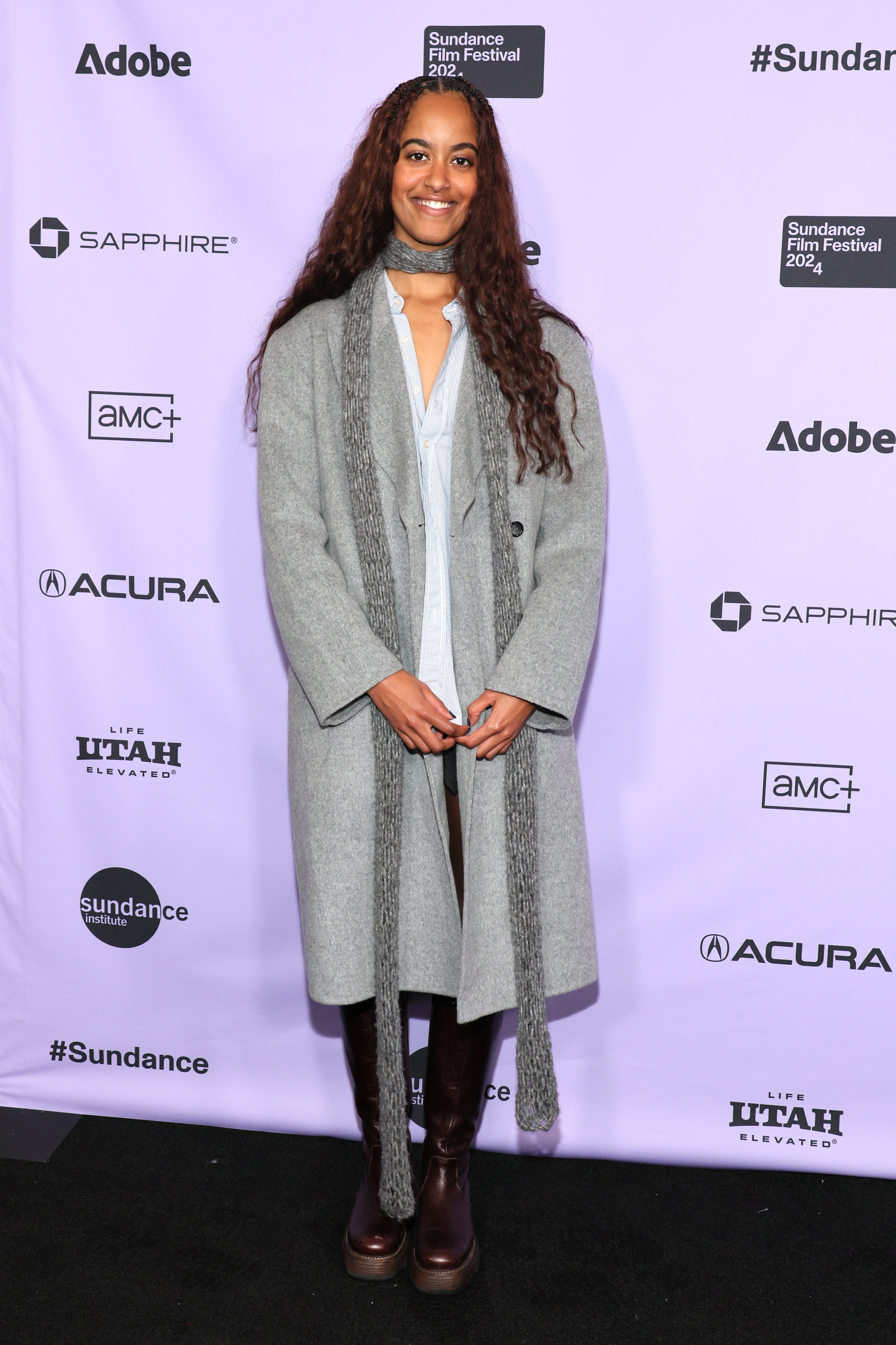 Malia Obama attends the ‘The Heart’ premiere at 2024 Sundance Film Festival on 18 January 2024 in Park City, Utah