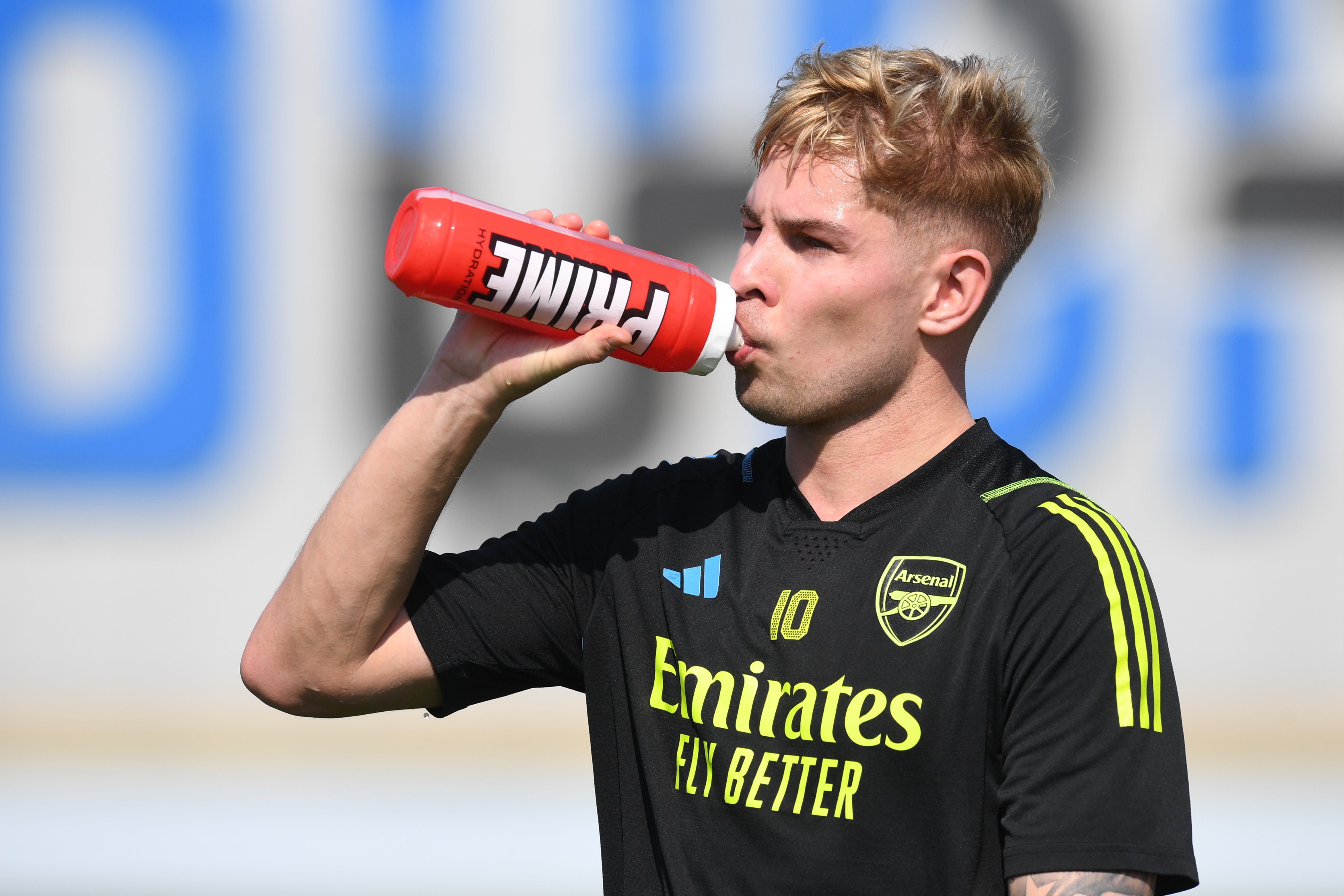 Emile Smith Rowe of Arsenal during a training session