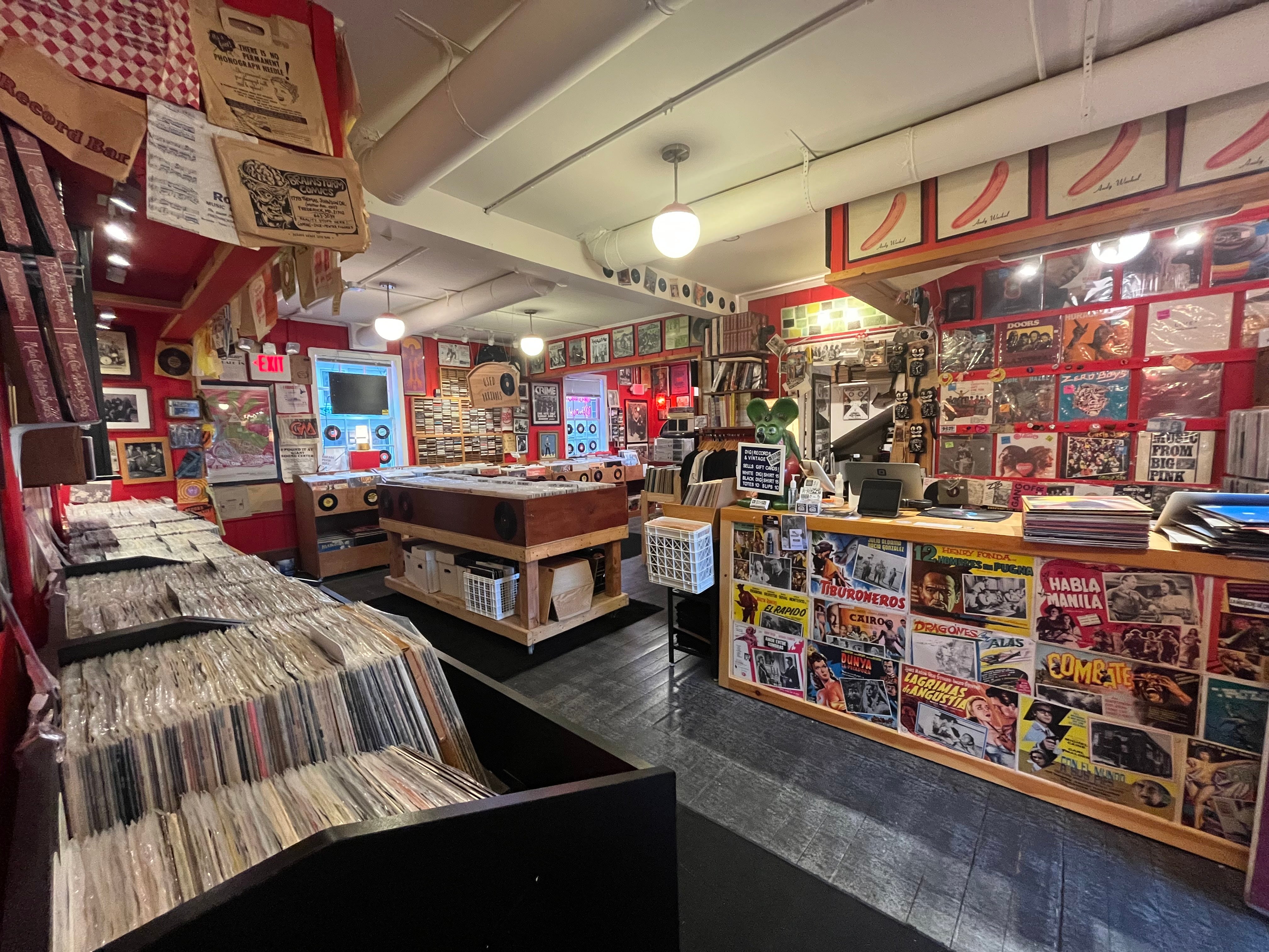 Hours can be lost browsing inside Leesburg’s incredible DIG Records & Vintage
