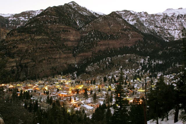 <p>An entire print run of a newspaper circulated in Ouray, Colorado (above) were stolen by a man upset with the reporting of a sexual assault case </p>
