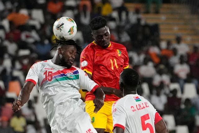Guinea got the better of Gambia in their second Group C fixture of the Africa Cup of Nations (Sunday Alamba/PA)