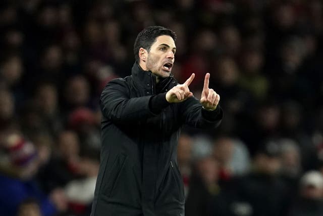 Mikel Arteta knows Arsenal must get back to winning ways against Crystal Palace (Andrew Matthews/PA)