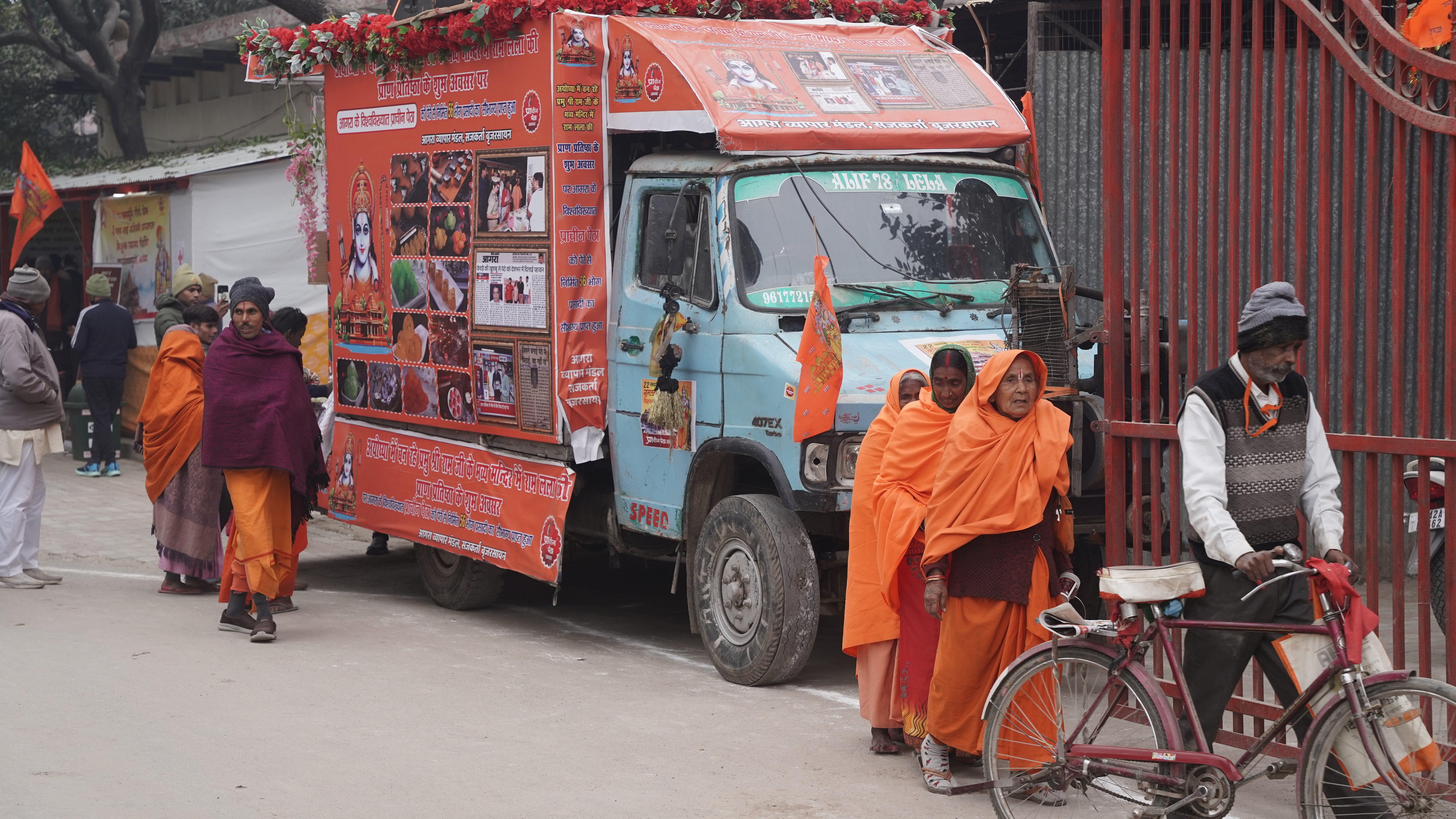 Pilgrims visit Ayodhya ahead of the consecration ceremony – streets that were earlier congested and worn down are witnessing an elaborate makeover