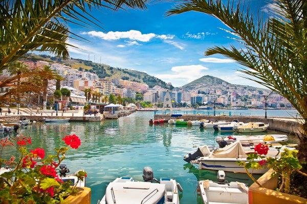 Move aside Greece: lower prices await across the border, including in the port of Saranda (above) 