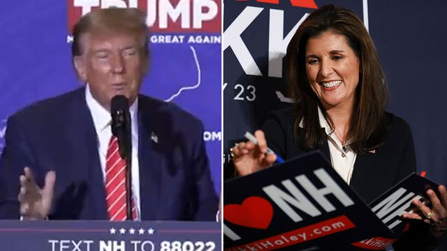 <p>Donald Trump calls Republican rival Nikki Haley ‘birdbrain’ during New Hampshire rally</p>
