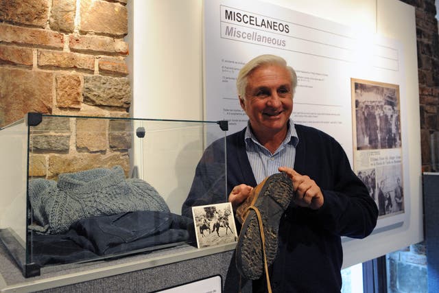 <p>Roberto Canessa pictured in 2012 speaking at an exhibit commemorating the 40-year anniversary of the 1972 Andes plane crash</p>
