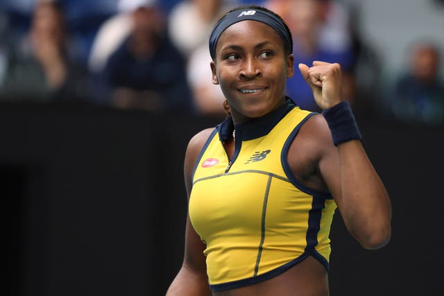 Coco Gauff reached the Australian Open quarter-finals for the first time (Asanka Brendon Ratnayake/AP)