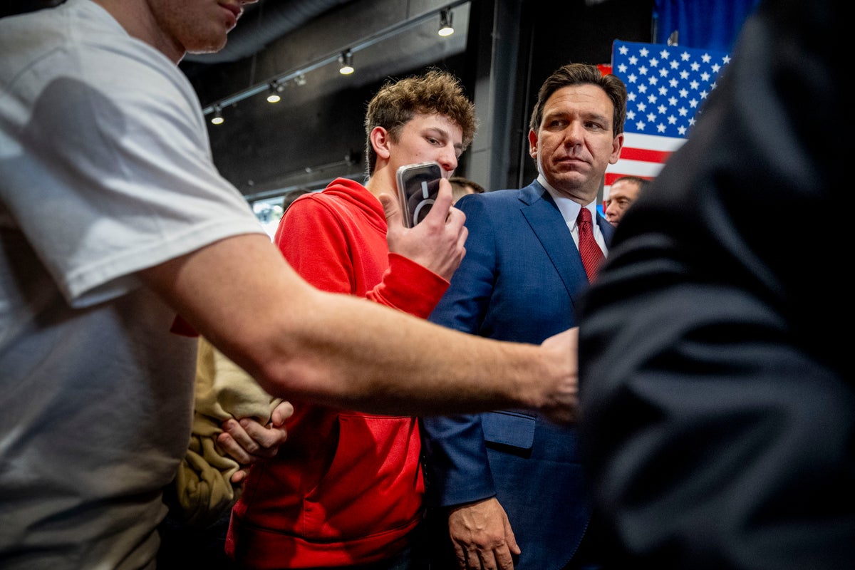 Voices: Down and out: How DeSantis tried to fight on two fronts – and cowered in both