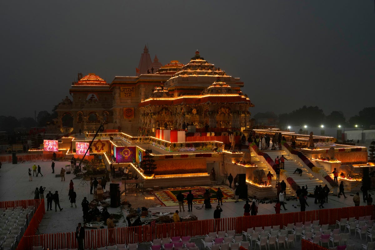 India's Modi is set to open a controversial temple in Ayodhya in a grand event months before polls