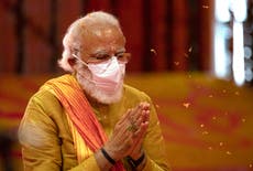 Watch live: Indian prime minister Modi opens Hindu temple on razed Babri mosque site