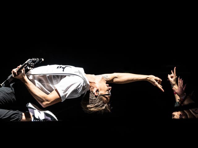<p>The winning 2023 entry: Tom Fletcher of McFly performing at the O2 Arena, by Belinda Enthoven</p>