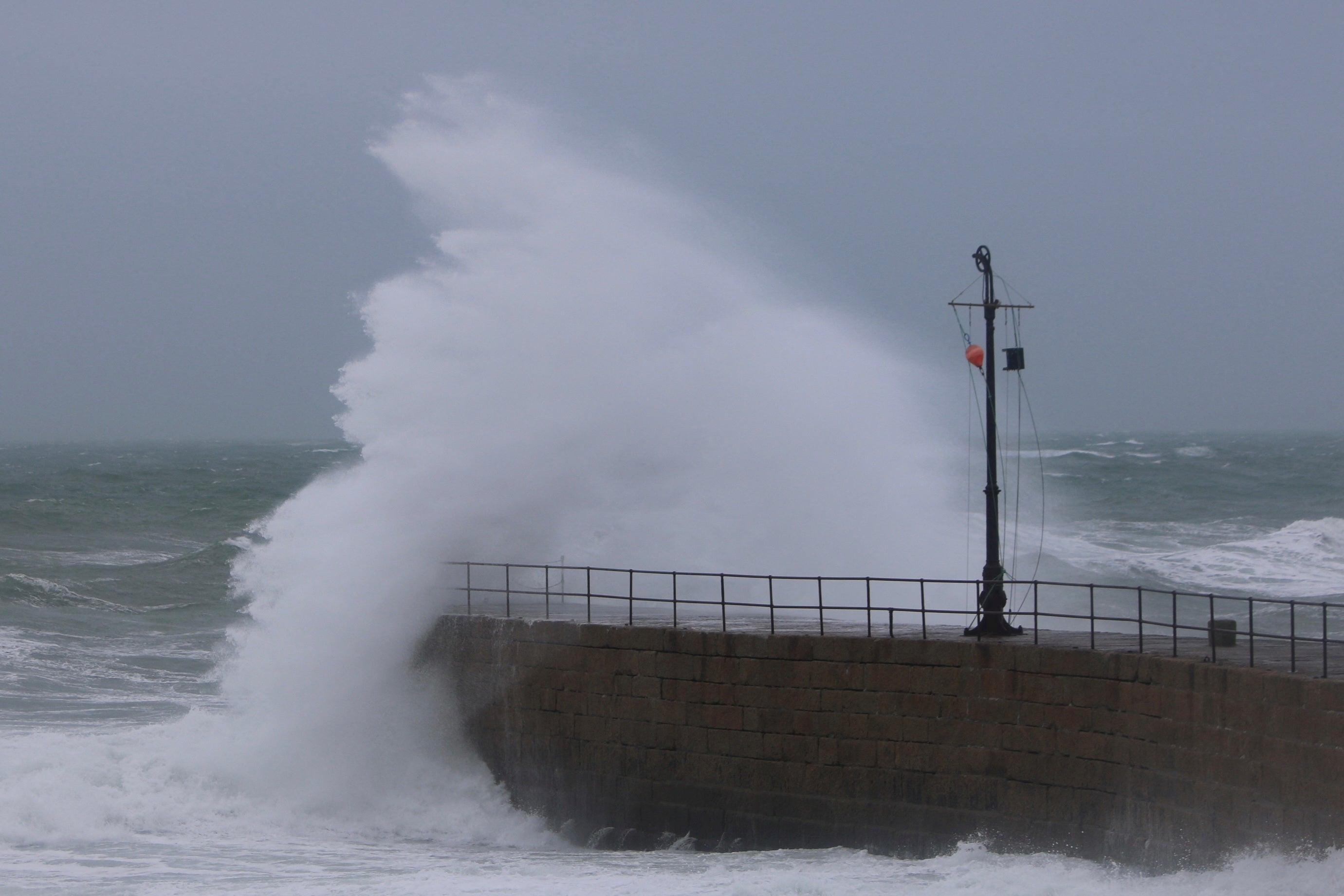 The Met Office warned of a danger to life along many coastal areas as Storm Jocelyn sweeps across the country