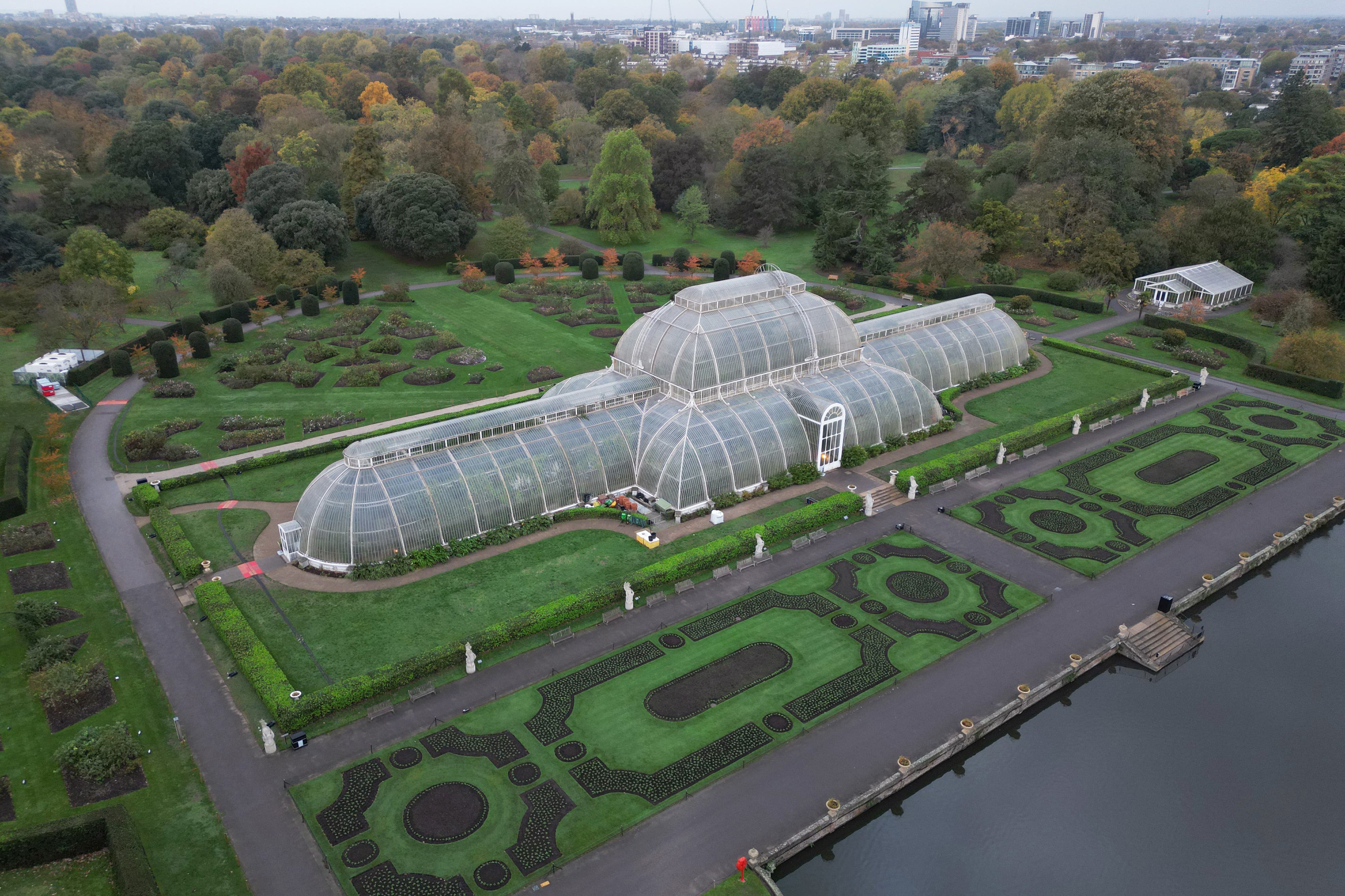 Kew Gardens was forced to shut early due to the weather