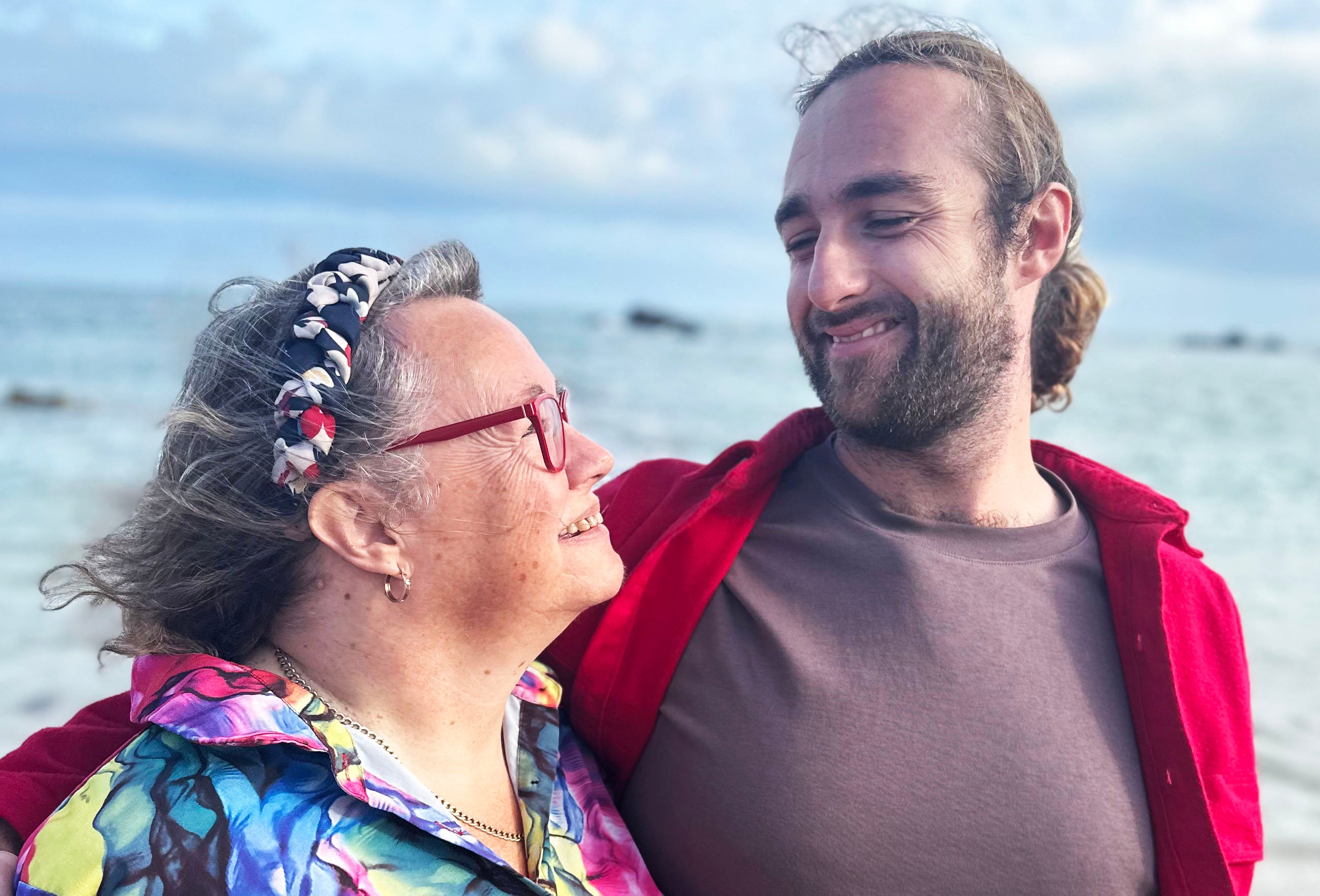 <p>Liam, who was conceived by sperm donor, with his mother Julie in Jersey</p>