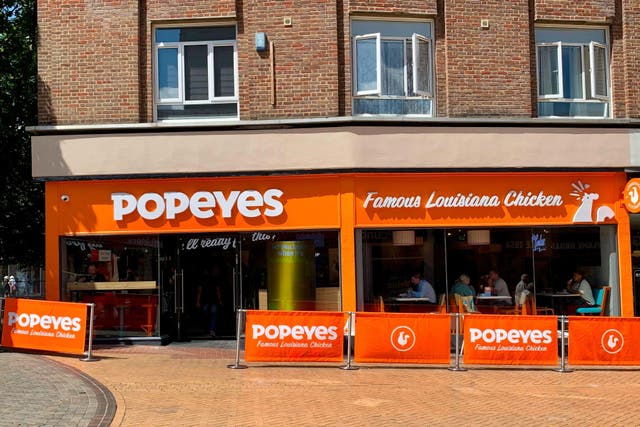 Popeyes expanded from the US into the UK in late 2021 (Alamy/PA)