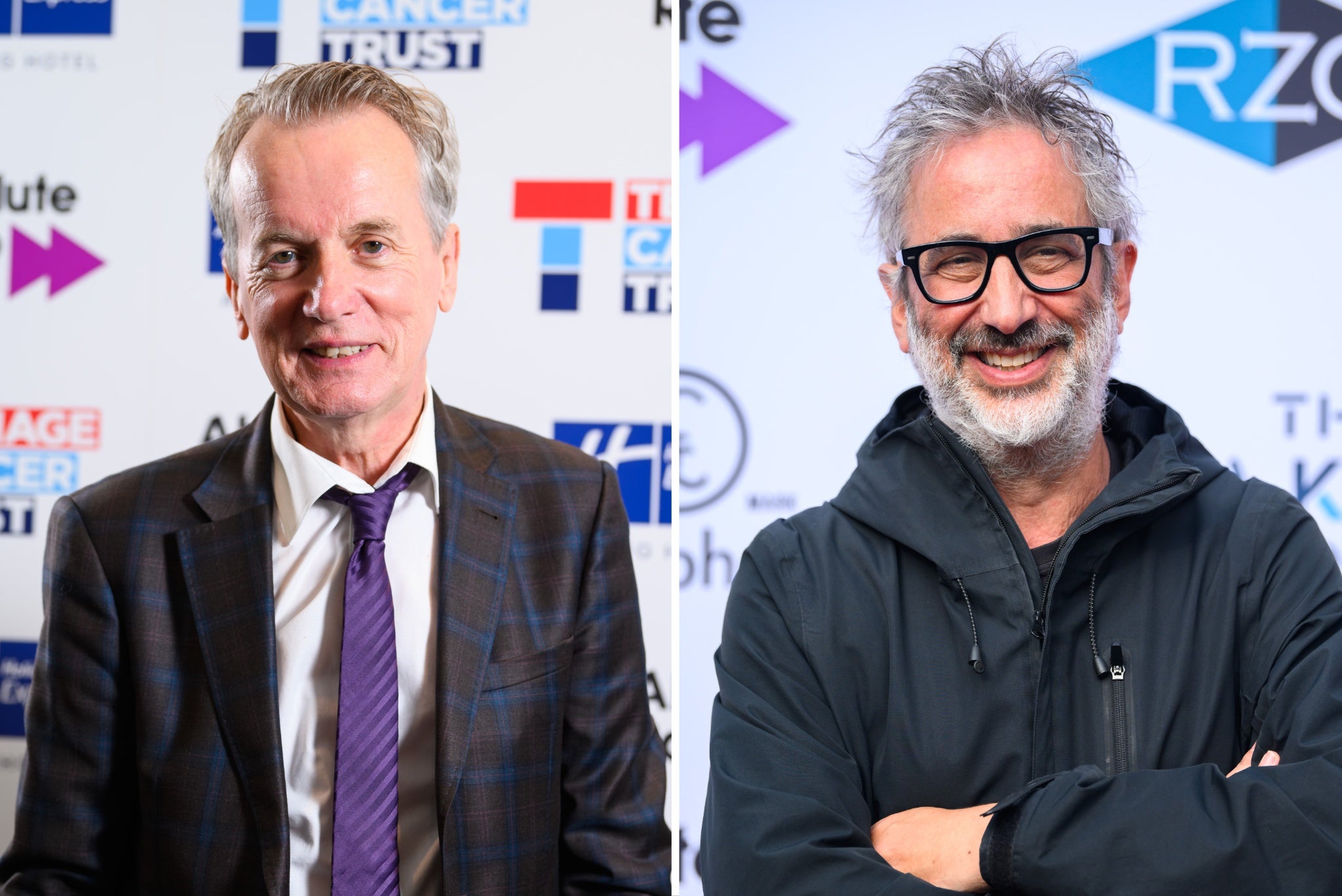 L-R: TV stars and comedians Frank Skinner and David Baddiel have been friends for years