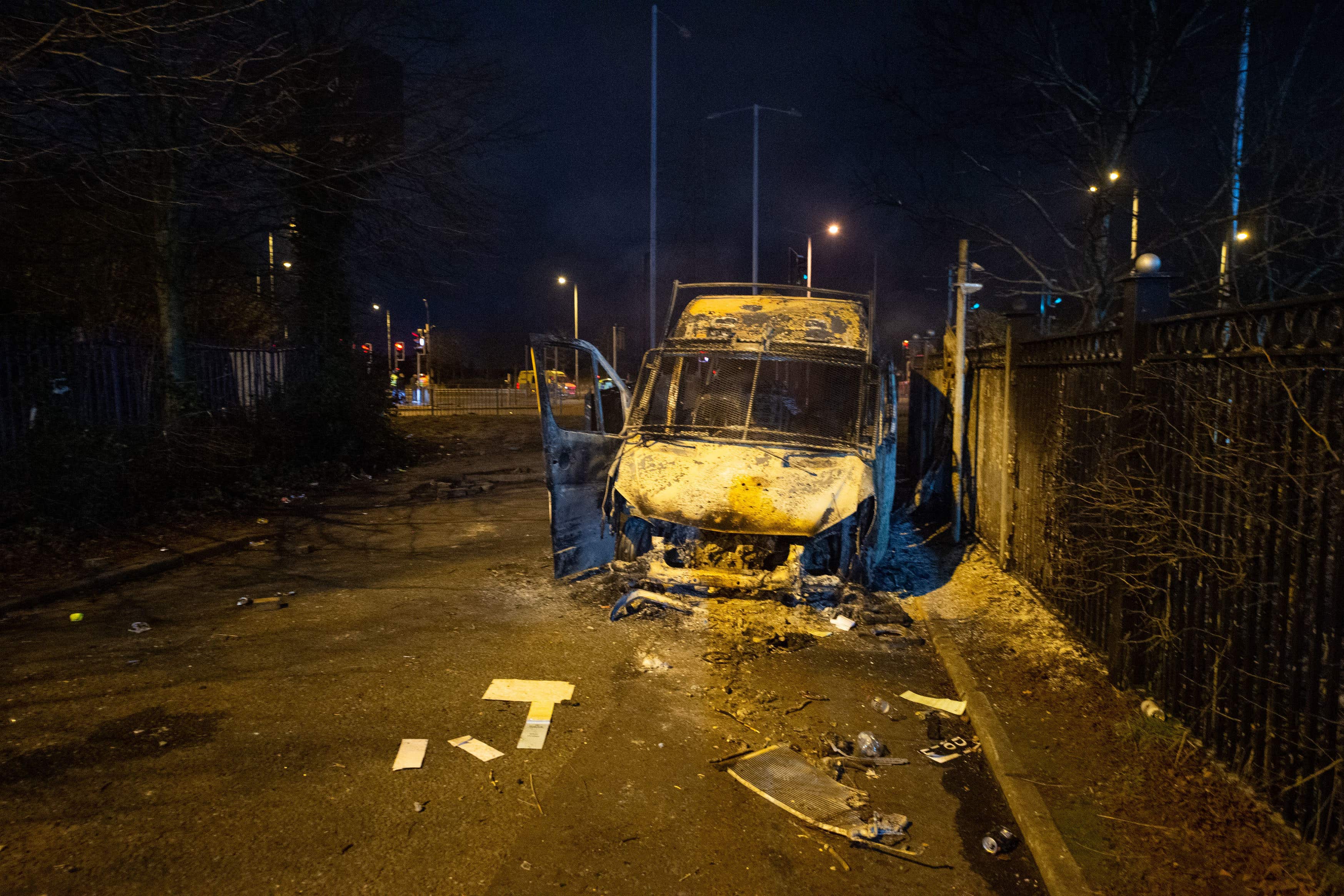 Four men who were convicted of violent disorder following a protest outside a hotel housing asylum seekers are likely to face prison sentences, a judge has warned (Peter Powell/PA)