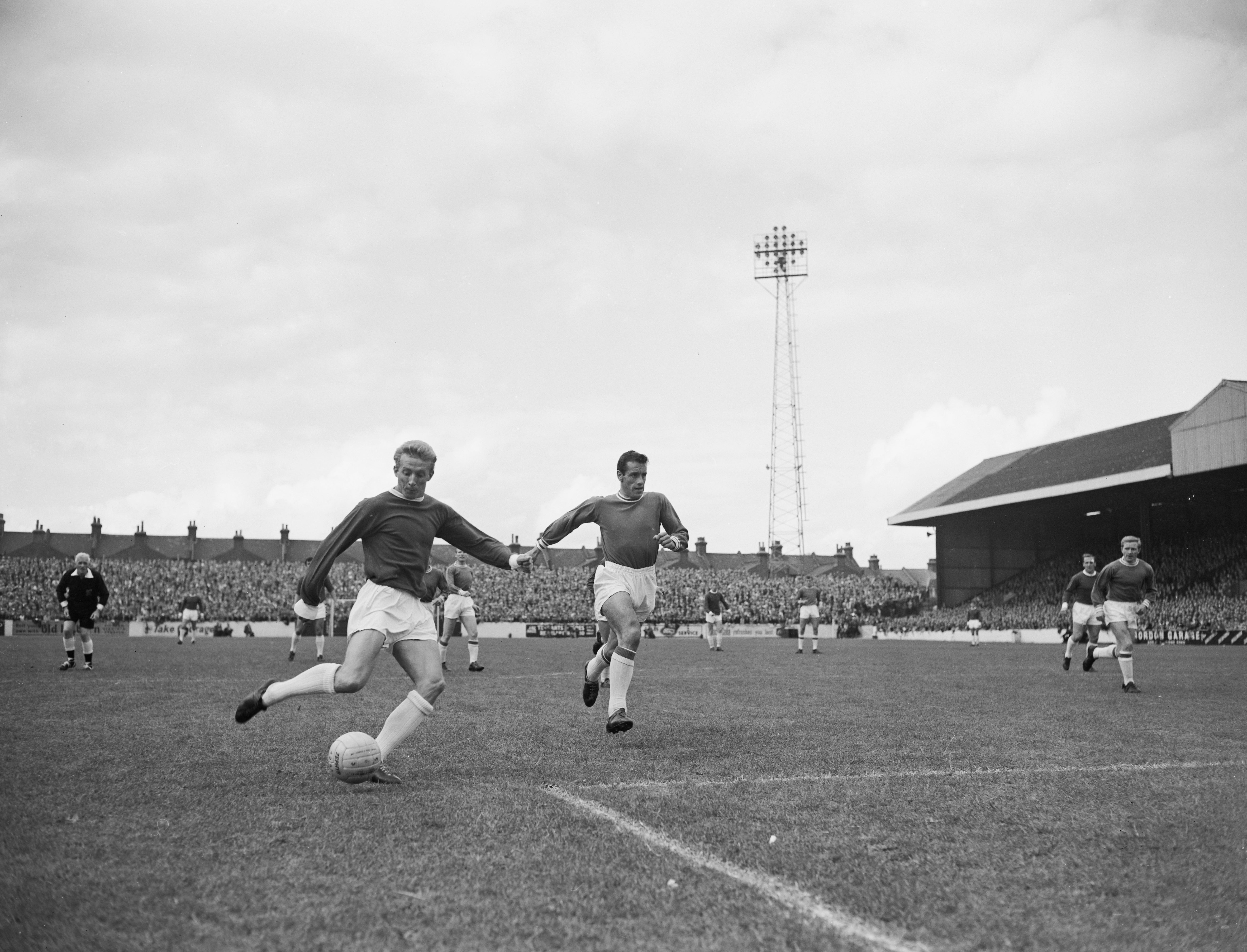 Denis Law, of Manchester United, in action in 1962