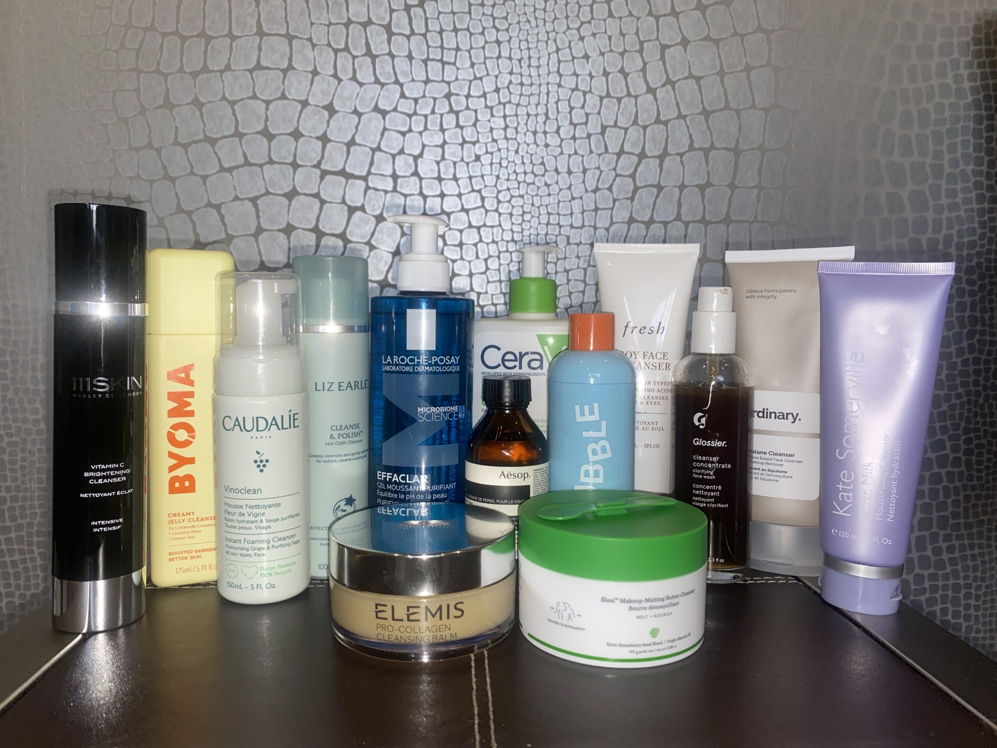 A selection of the facial cleansers we tested