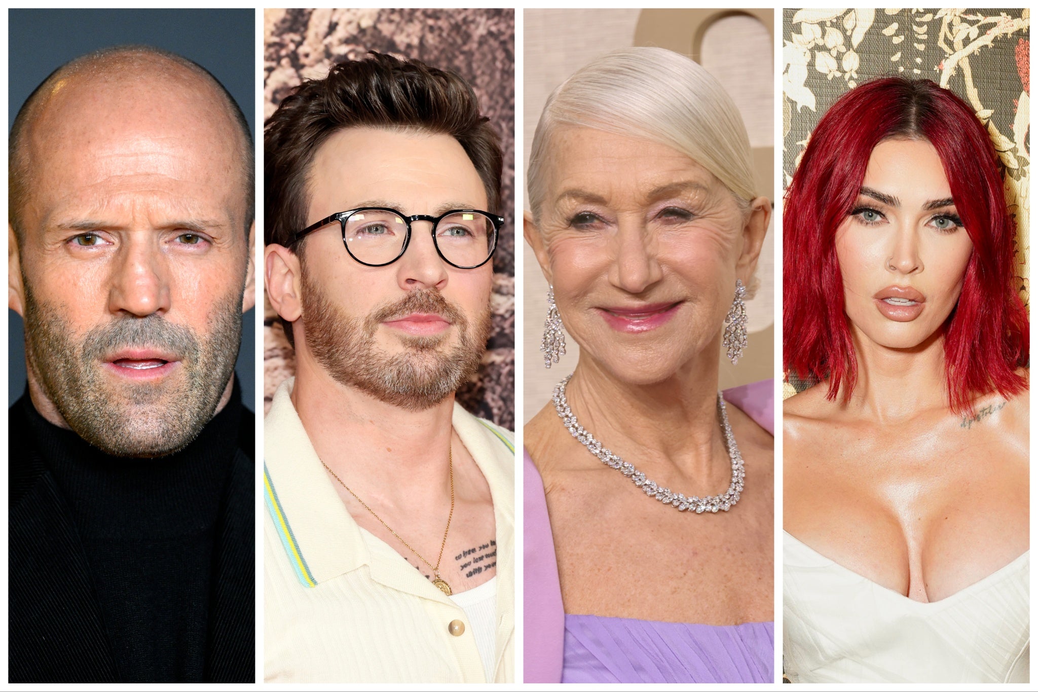 Razzies 2024: Worst actor nominees Jason Statham, Chris Evans, Helen Mirren and Megan Fox