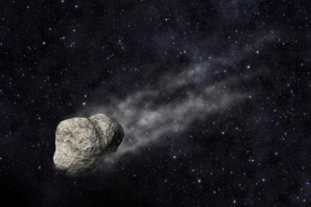 <p>Artistic representation of asteroid P/2012 F5</p>