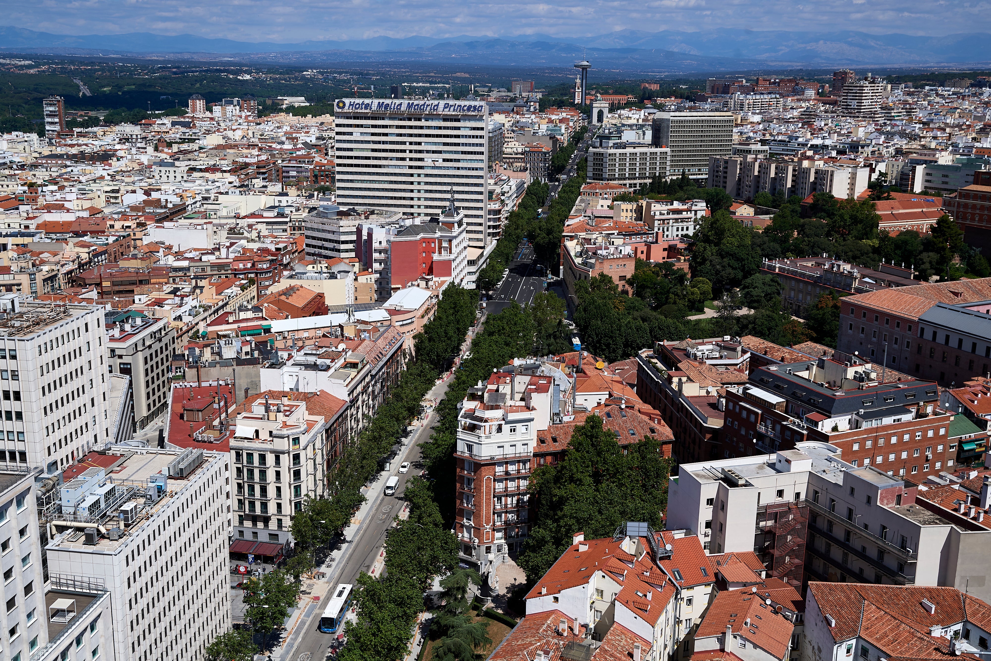 <p>General view of Madrid from the terrace of the  Hotel Riu Plaza España</p>